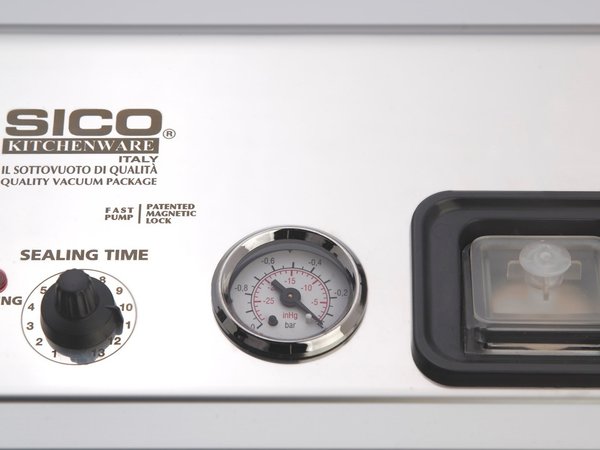 Envasadora de vacío profesional Sico 460 CR - 850 w. 0,925 bar. **