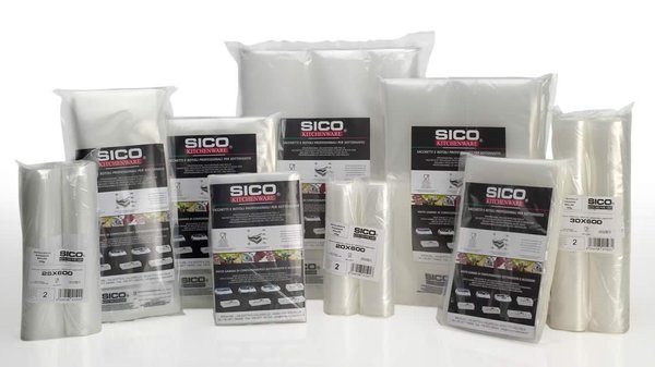 Bolsas gofradas extra-gruesas 140 micras Sico en paquetes de 50 unidades