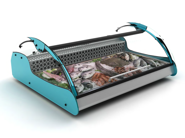 Vitrina expositora refrigerada para pescados, mariscos y sushi Sayl VX2S