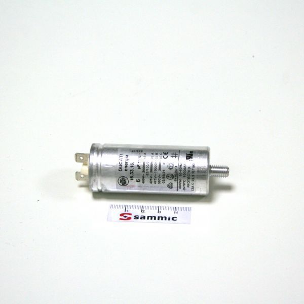 Condensador permanente  6uF/450V Secadora-abrillantadora Sammic (2141396) *