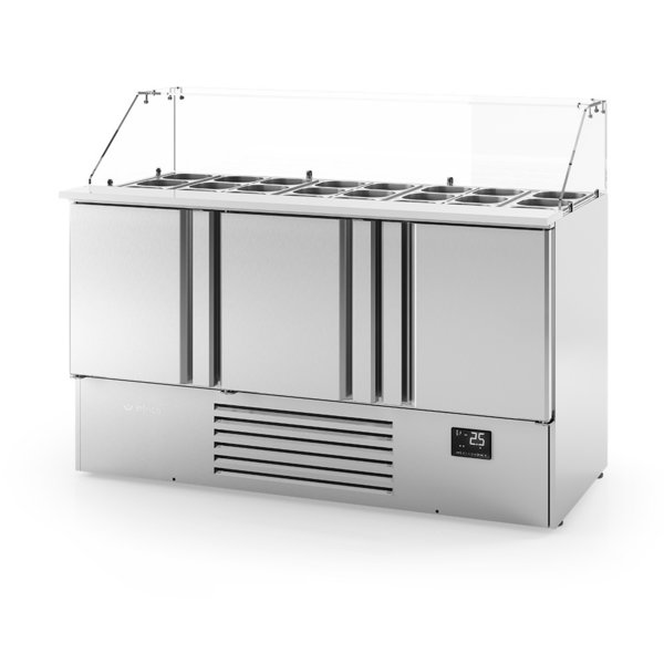 Mesa refrigerada GN1/1 para ensaladas Serie 700 ME 1003 KB Infrico - 355 litros