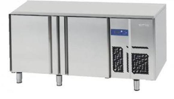 Mesa refrigerada central Euronorma 600x400, puertas a dos caras Serie 800 MR 1620 PDC Infrico **