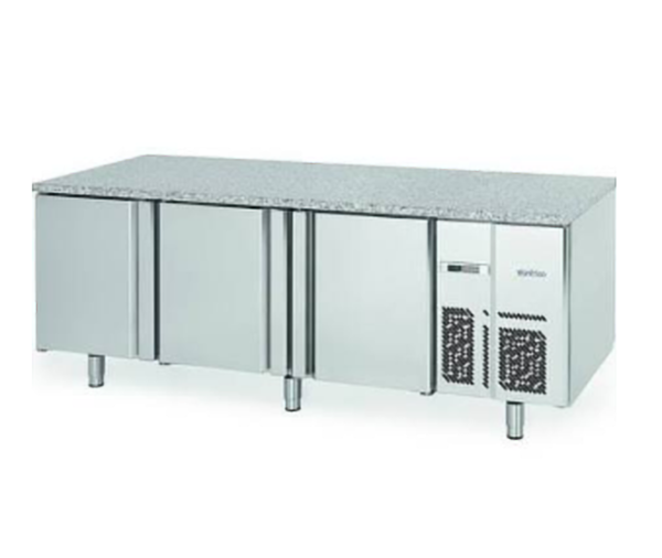 Mesa refrigerada central Euronorma 600x400, puertas a dos caras Serie 800 MR 2190 PDC Infrico **