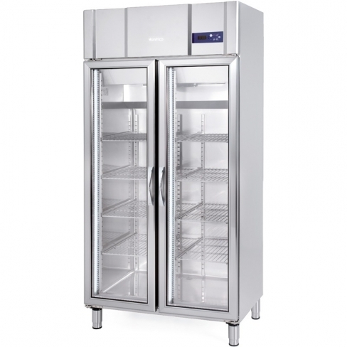 Armario de refrigeración puerta de cristal GN 1/1 300/600 L. AGN 600 CR Infrico **
