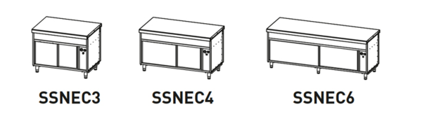 Mesas calientes SSNEC6 Infrico