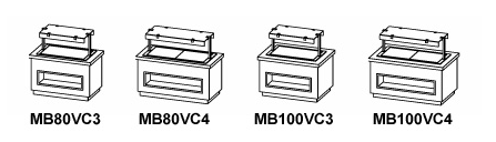 Mesa gastrobuffet vitrocerámica MB100VC4  Infrico **