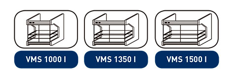 Vitrina mural sobremostrador Serie VMS 1350 I Infrico