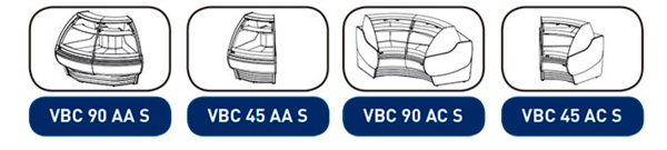 Vitrina expositora modular frío ventilado Serie Barcelona VBC90AAS+ Infrico
