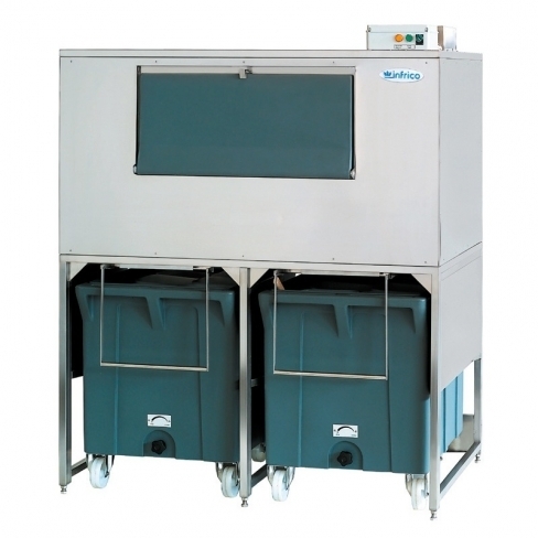 Almacén fabricador de hielo DRBI500 Infrico con almacén y reserva