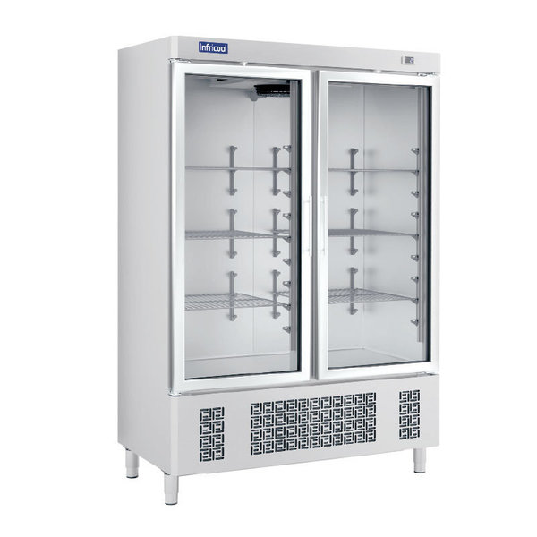 Armario refrigeración 2 puertas de cristal Infricool IAN1002CR - Led **