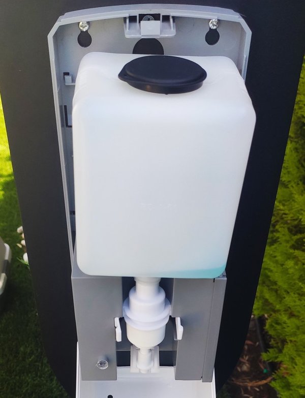 Dispensador automático de con pedestal para gel o hidroalcoholico Vail Elegance