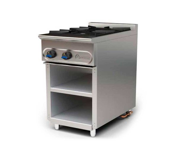 Cocina modular a gas serie 900 Mundigas M-900/2EE con dos estantes **